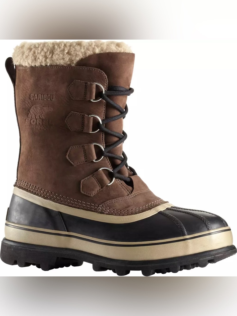Men’s Sorel Caribou Winter Boots Bruno Size M 8 waterproof design